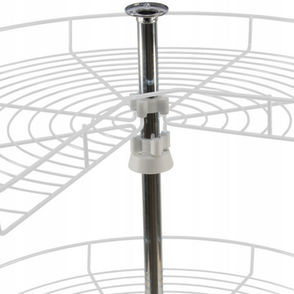 Cestello estraibilie per angolo cucina 3/4 - 600mm - 2 ripiani - Bianco