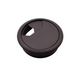 Passacavo in plastica per scrivania Ø60mm - Extra marrone scuro
