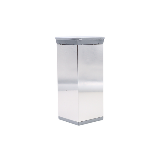 Piedini per Mobili regolabili 40x40mm - Altezza 100mm Cromo