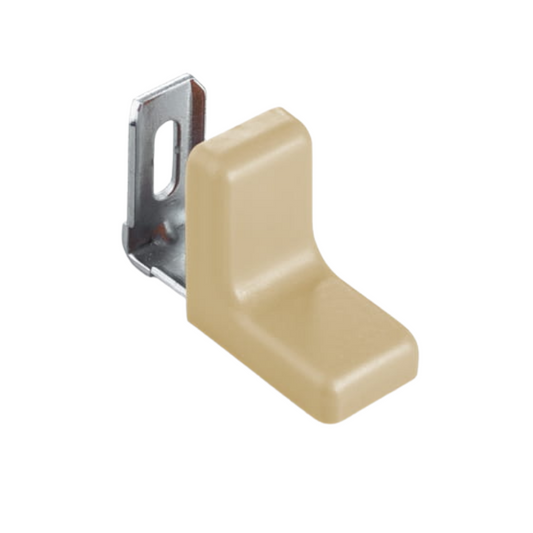 Angolo per mobili in metallo con copertura in plastica - Acero