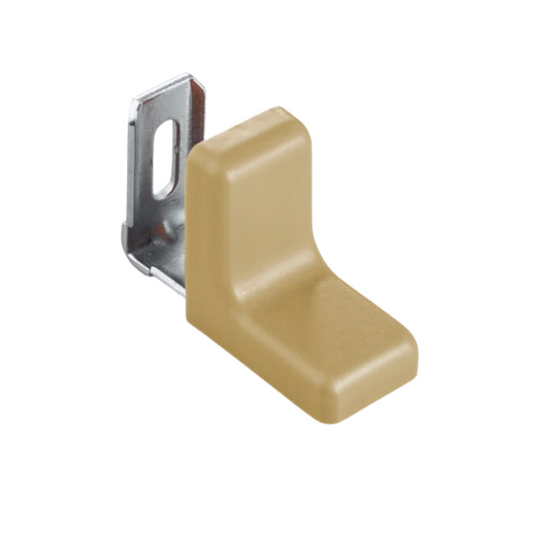 Angolo per mobili in metallo con copertura in plastica - Faggio