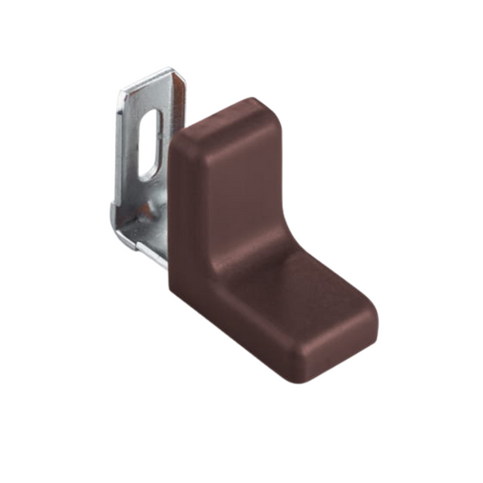 Angolo per mobili in metallo con copertura in plastica - Wenge