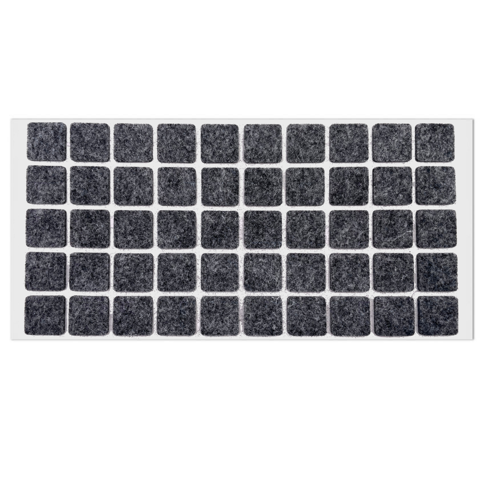 Feltrini adesivi per Mobili  20x20mm - Nero, Marrone, Bianco, Grigio