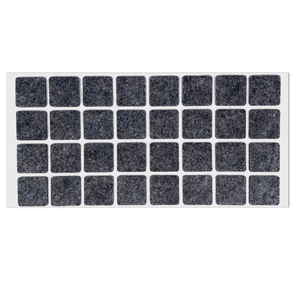 Feltrini adesivi per Mobili 25x25mm - Nero, Marrone, Bianco, Grigio