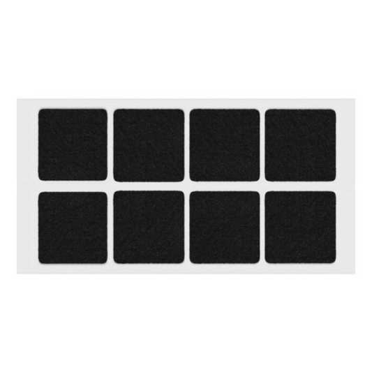 Feltrini adesivi per Mobili 50x50mm - Nero, Marrone, Bianco, Grigio