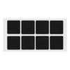 Feltrini adesivi per Mobili 50x50mm - Nero