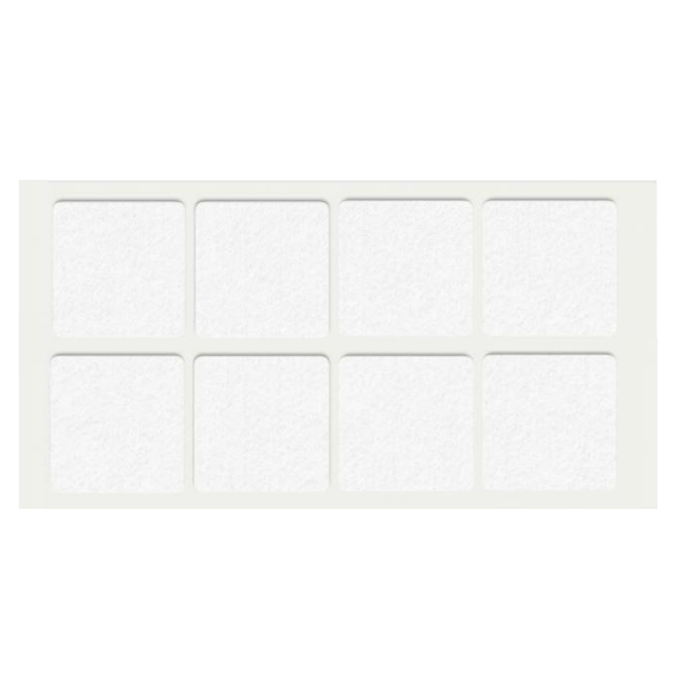 Feltrini adesivi per Mobili 50x50mm - Bianco