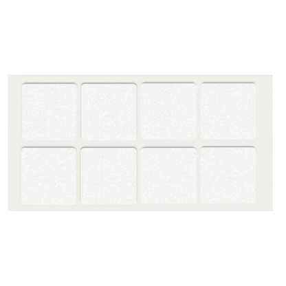 Feltrini adesivi per Mobili 50x50mm - Bianco