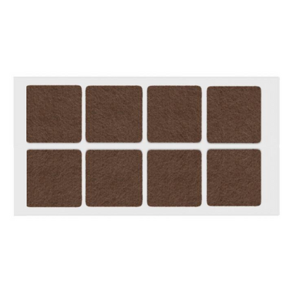 Feltrini adesivi per Mobili 50x50mm - Nero, Marrone, Bianco, Grigio