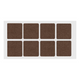 Feltrini adesivi per Mobili 50x50mm - Marrone – Furnica
