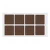 Feltrini adesivi per Mobili 50x50mm - Marrone