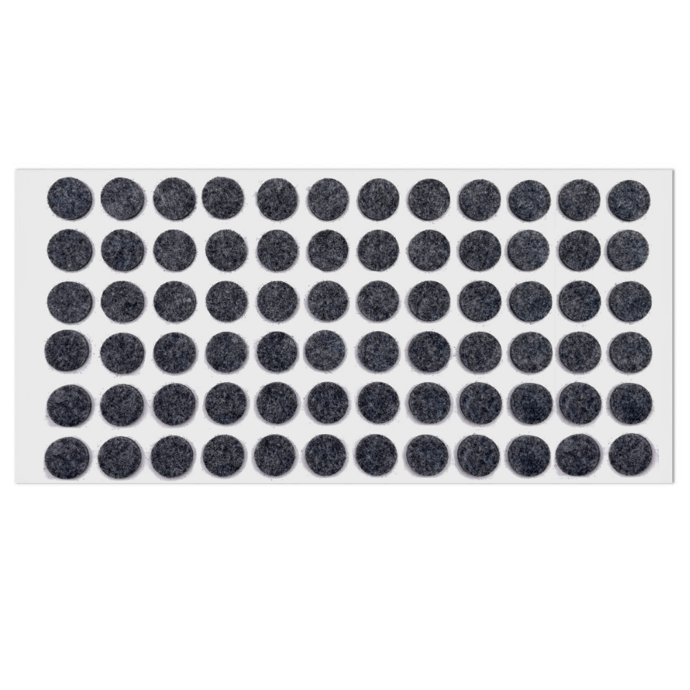 Feltrini adesivi per Mobili Ø15mm - Nero, Marrone, Bianco, Grigio
