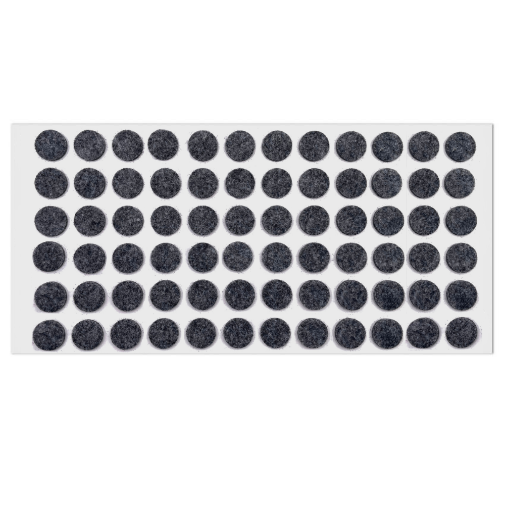 Feltrini adesivi per Mobili Ø15mm - Grigio
