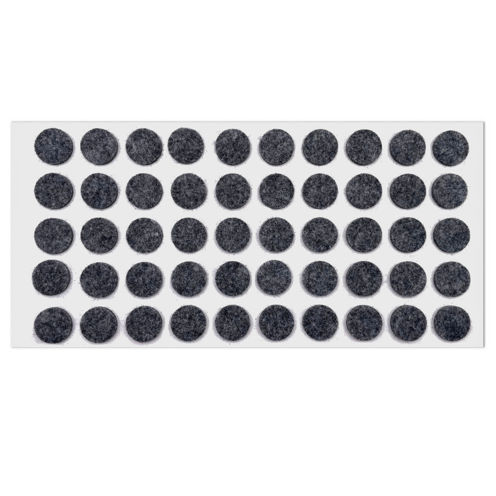 Feltrini adesivi per Mobili Ø18mm - Nero, Marrone, Bianco, Grigio