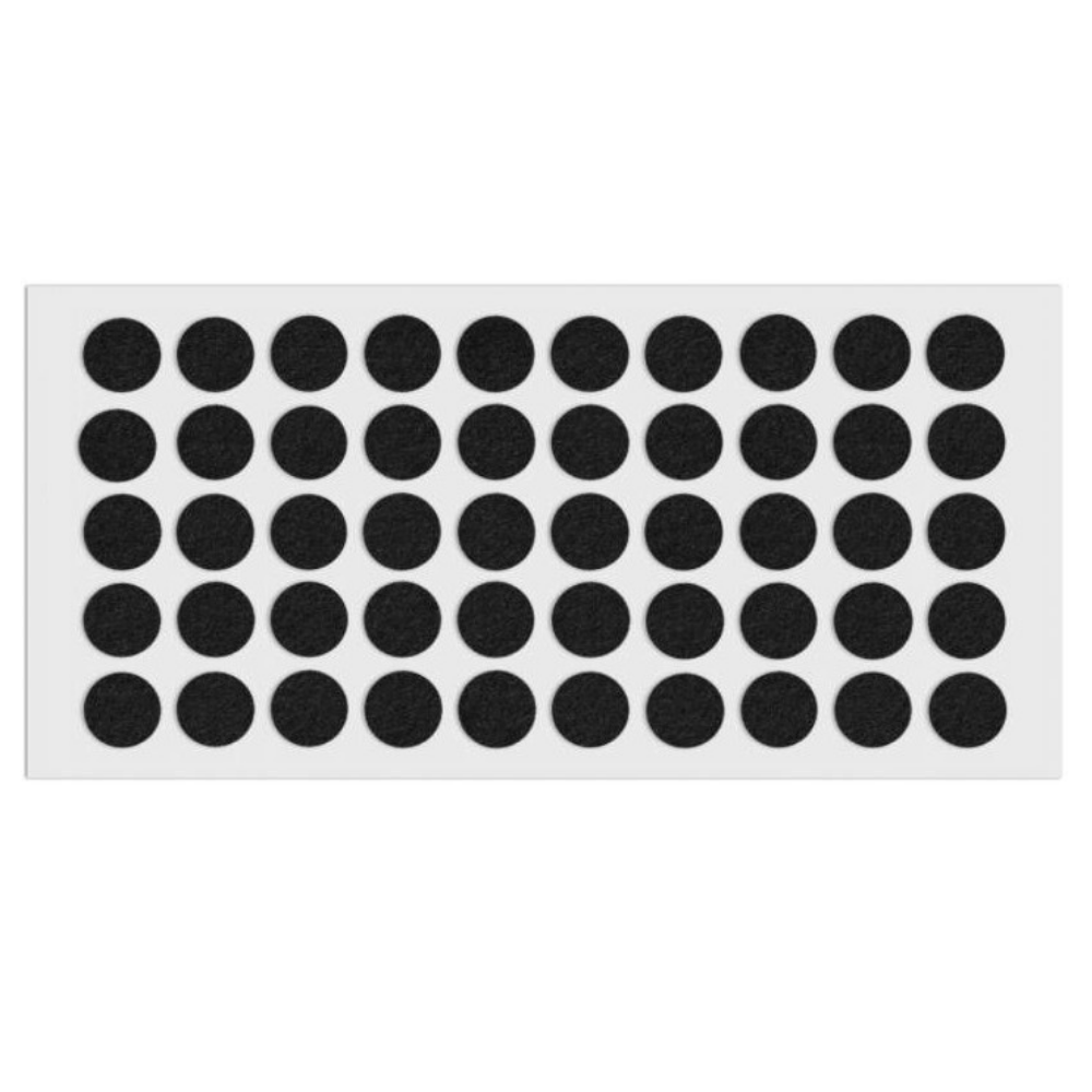 Feltrini adesivi per Mobili Ø18mm - Nero, Marrone, Bianco, Grigio