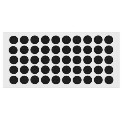 Feltrini adesivi per Mobili Ø18mm - Nero, Marrone, Bianco, Grigio