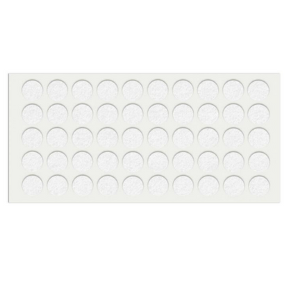 Feltrini adesivi per Mobili Ø18mm - Bianco