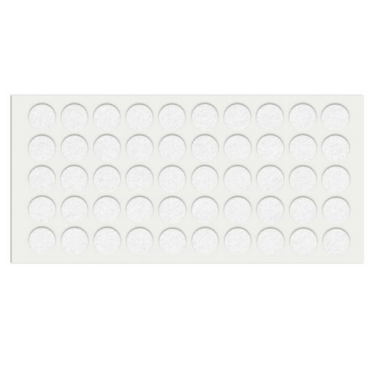 Feltrini adesivi per Mobili Ø18mm - Bianco
