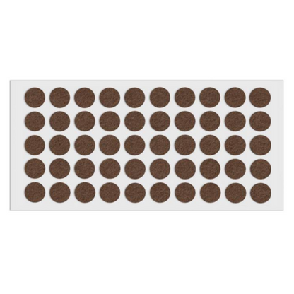 Feltrini adesivi per Mobili Ø18mm - Marrone