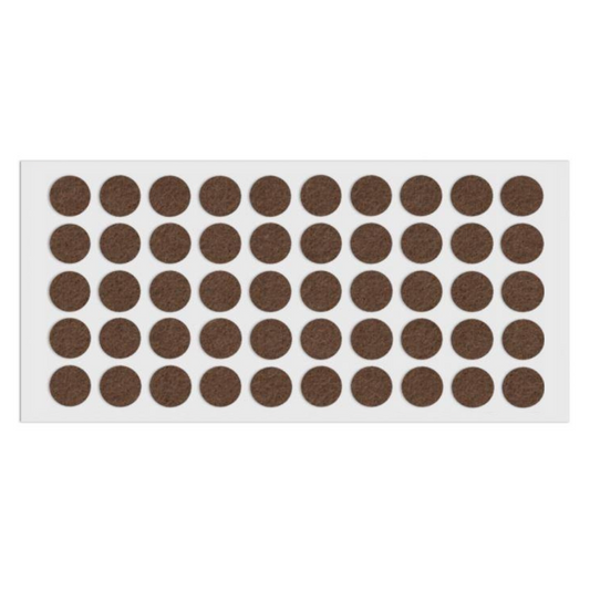 Feltrini adesivi per Mobili Ø18mm - Marrone