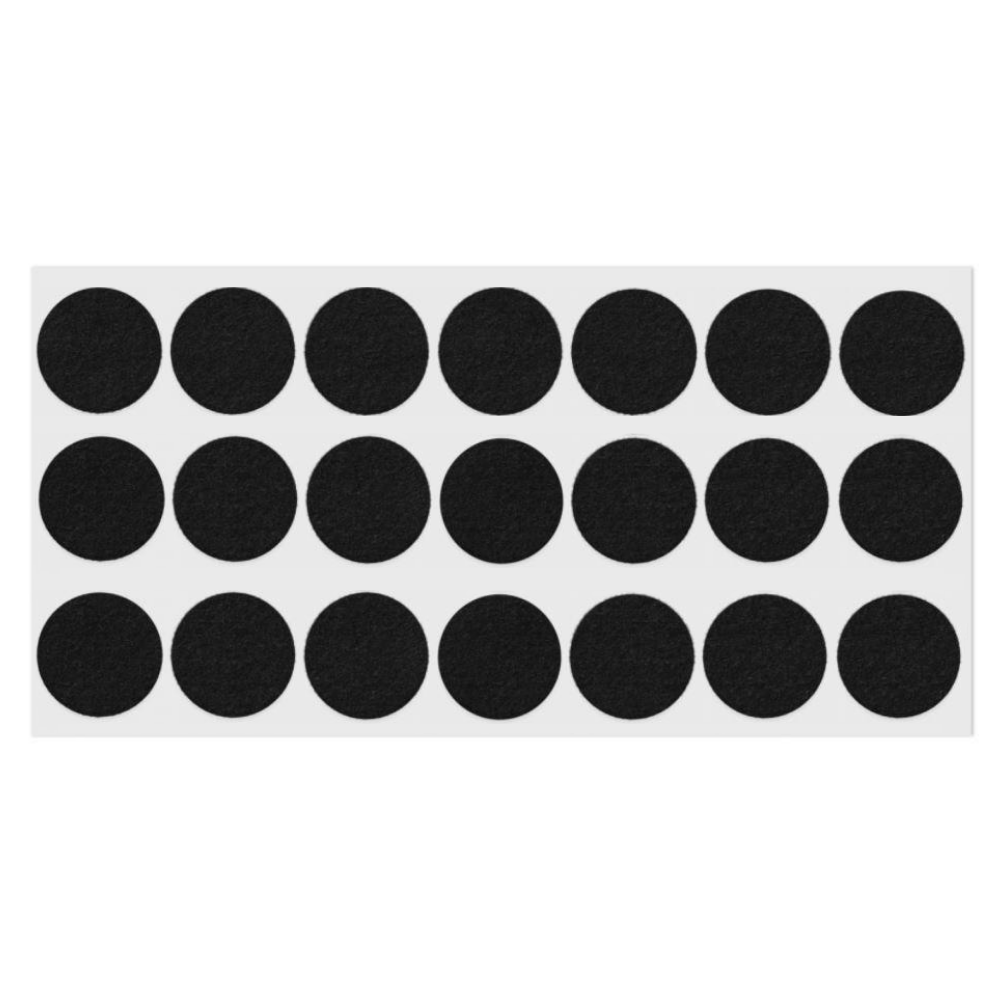Feltrini adesivi per Mobili Ø30mm - Nero, Marrone, Bianco, Grigio