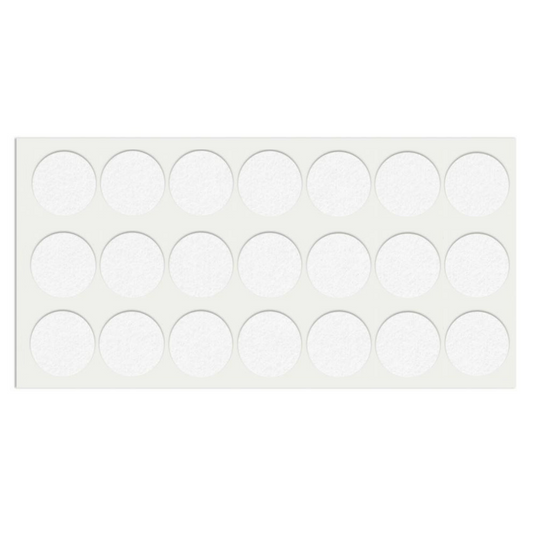 Feltrini adesivi per Mobili Ø30mm - Bianco