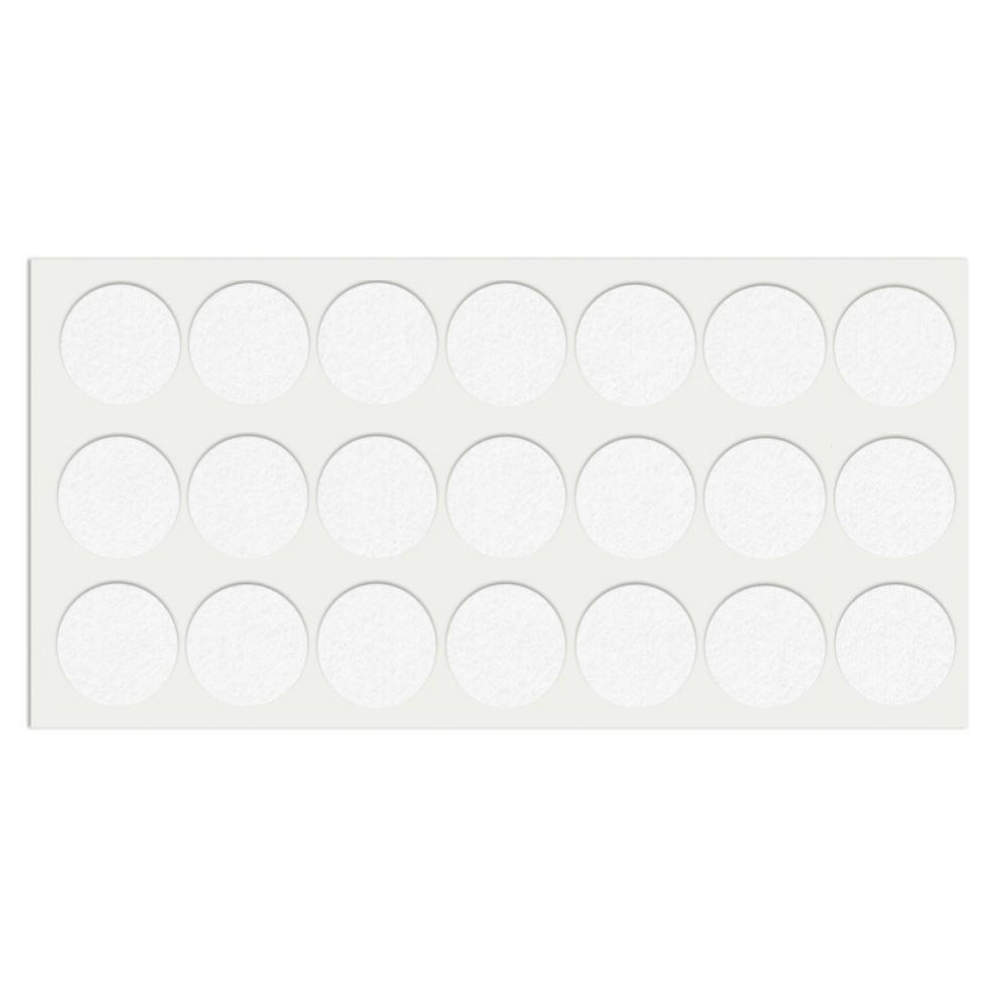 Feltrini adesivi per Mobili Ø30mm - Bianco