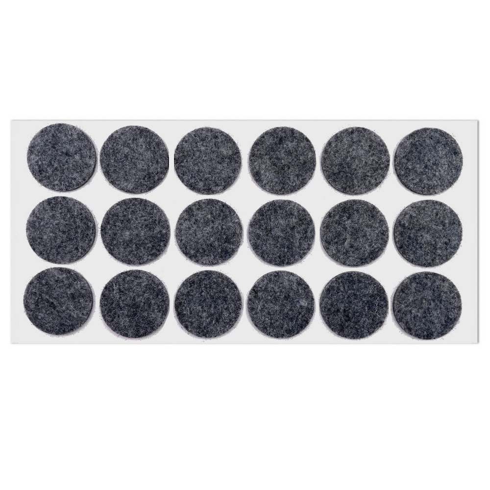 Feltrini adesivi per Mobili Ø35mm - Nero, Marrone, Bianco, Grigio
