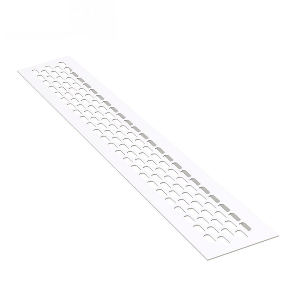 Griglie di aerazione in alliuminio 480x80mm - Bianco