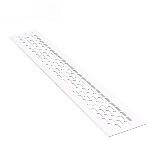 Griglie di aerazione in alliuminio 480x80mm - Bianco