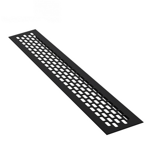 Griglie di aerazione in alliuminio 480x80mm - Nero