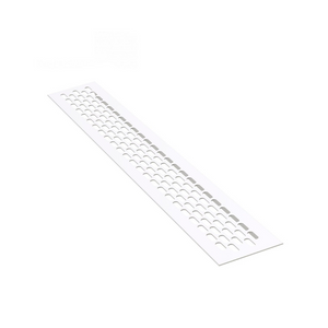 Griglie di aerazione in alliuminio 484x60mm - Bianco