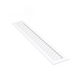Griglie di aerazione in alliuminio 484x60mm - Bianco