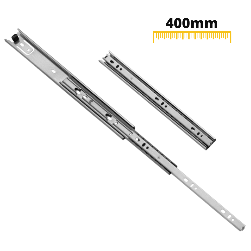 Guide per cassetti con cuscinetti a sfera 400mm - H30 (sinistra e destra)