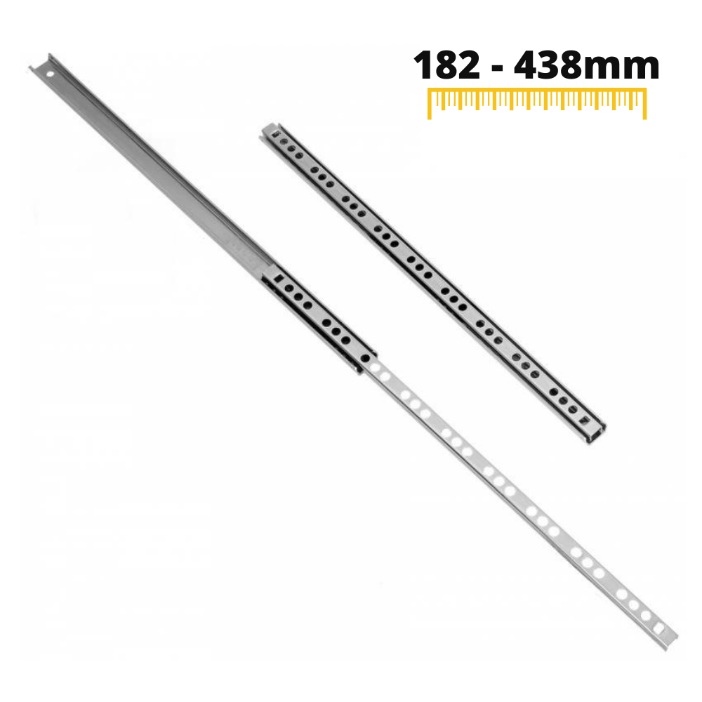 Guide per cassetti con cuscinetti a sfera (sinistra e destra), H17