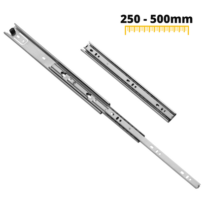 Guide per cassetti con cuscinetti a sfera (sinistra e destra), H30