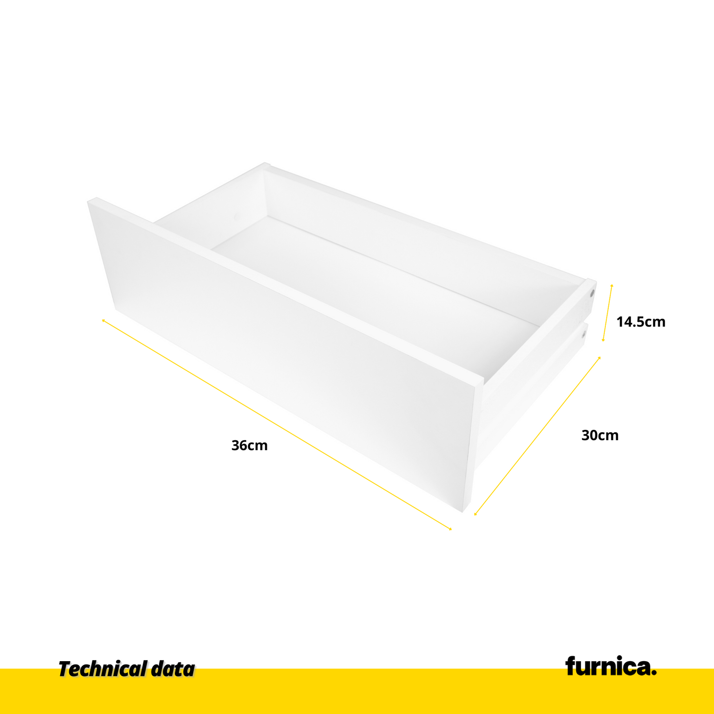 MARK - Cassettiera con 4 cassetti e 2 ante - Credenza per camera da letto - Antracite / Bianco opaco