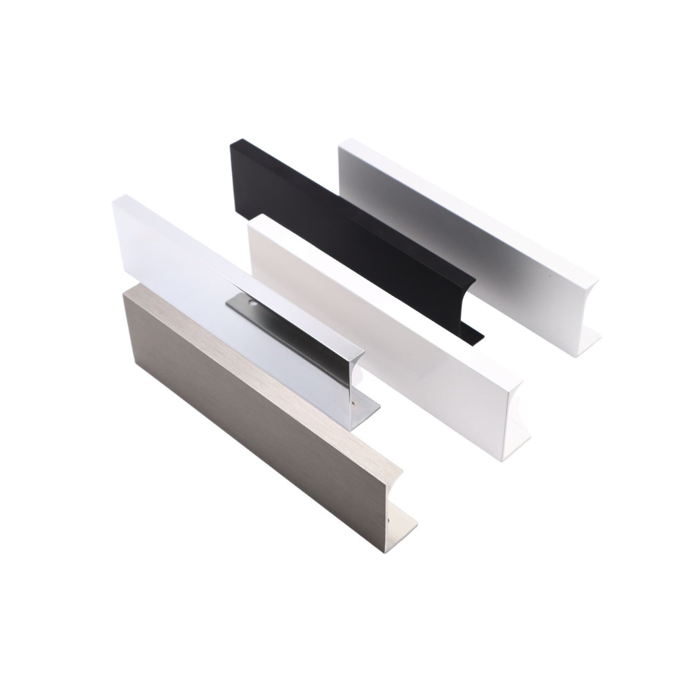 Maniglia per Mobili in Alluminio Bianco - 128mm (Lunghezze totali 148mm)