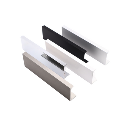 Maniglia per Mobili in Alluminio Bianco - 128mm (Lunghezze totali 148mm)