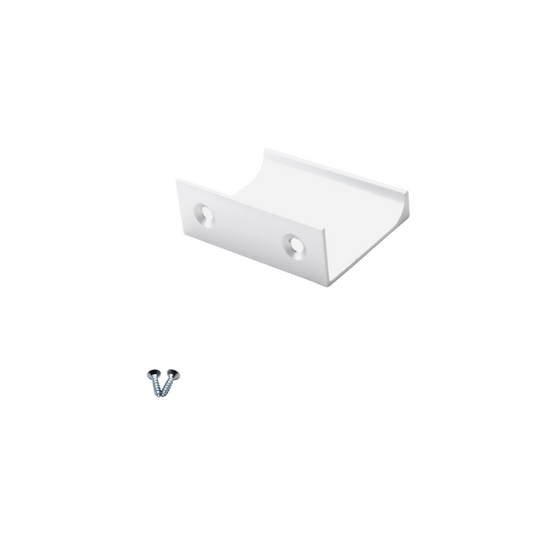 Maniglia per Mobili in Alluminio Bianco - 32mm (Lunghezze totali 52mm)