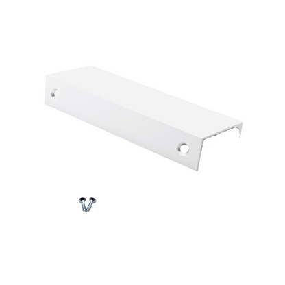 Maniglia per Mobili in Alluminio Bianco - 96mm (Lunghezze totali 116mm)