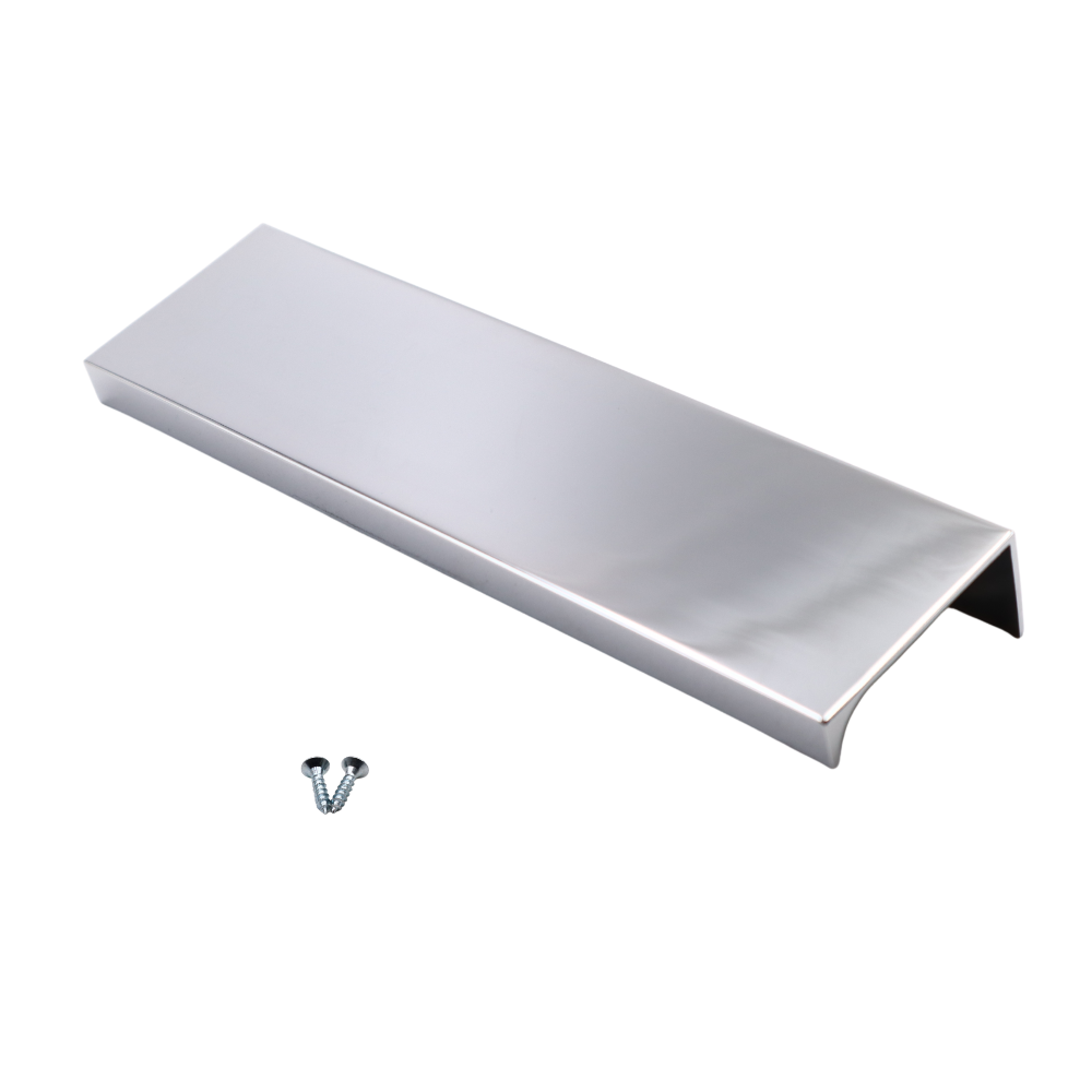 Maniglia per Mobili in Alluminio Cromo - 128mm (Lunghezze totali 148mm)