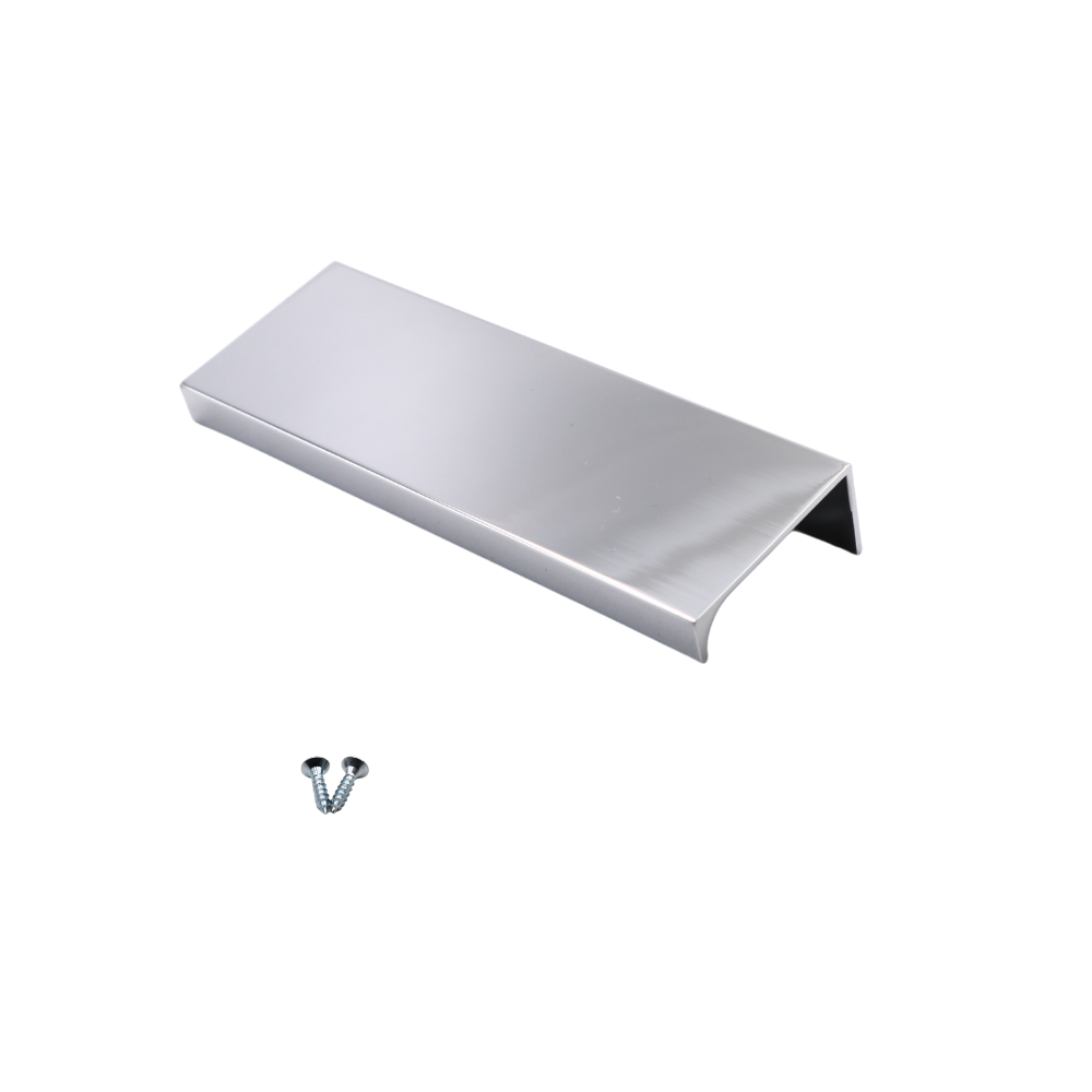 Maniglia per Mobili in Alluminio Cromo - 96mm (Lunghezze total 116mm)