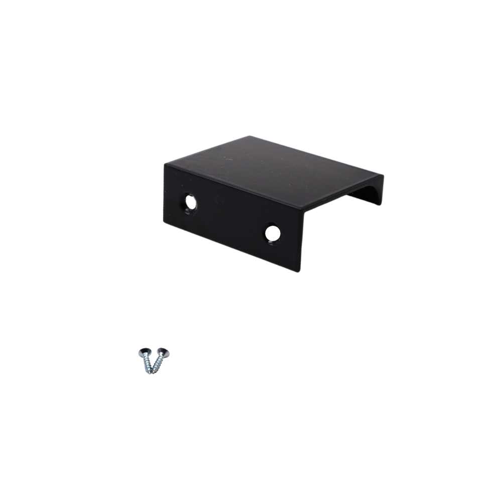 Maniglia per Mobili in Alluminio Nero - 32mm (Lunghezze totali 52mm)