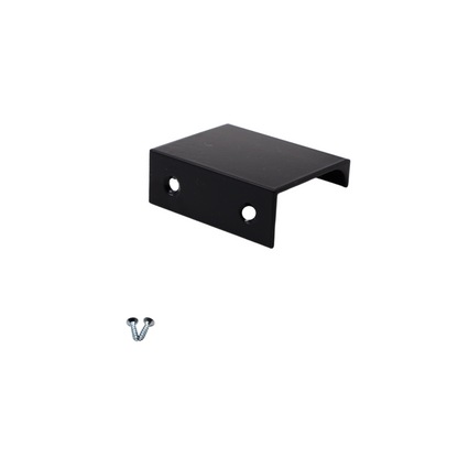 Maniglia per Mobili in Alluminio Nero - 32mm (Lunghezze totali 52mm)