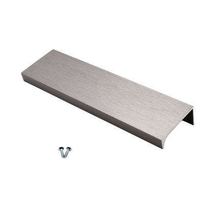 Maniglia per Mobili in Alluminio Acciaio Spazzolato - 128mm (Lunghezze totali 148mm)