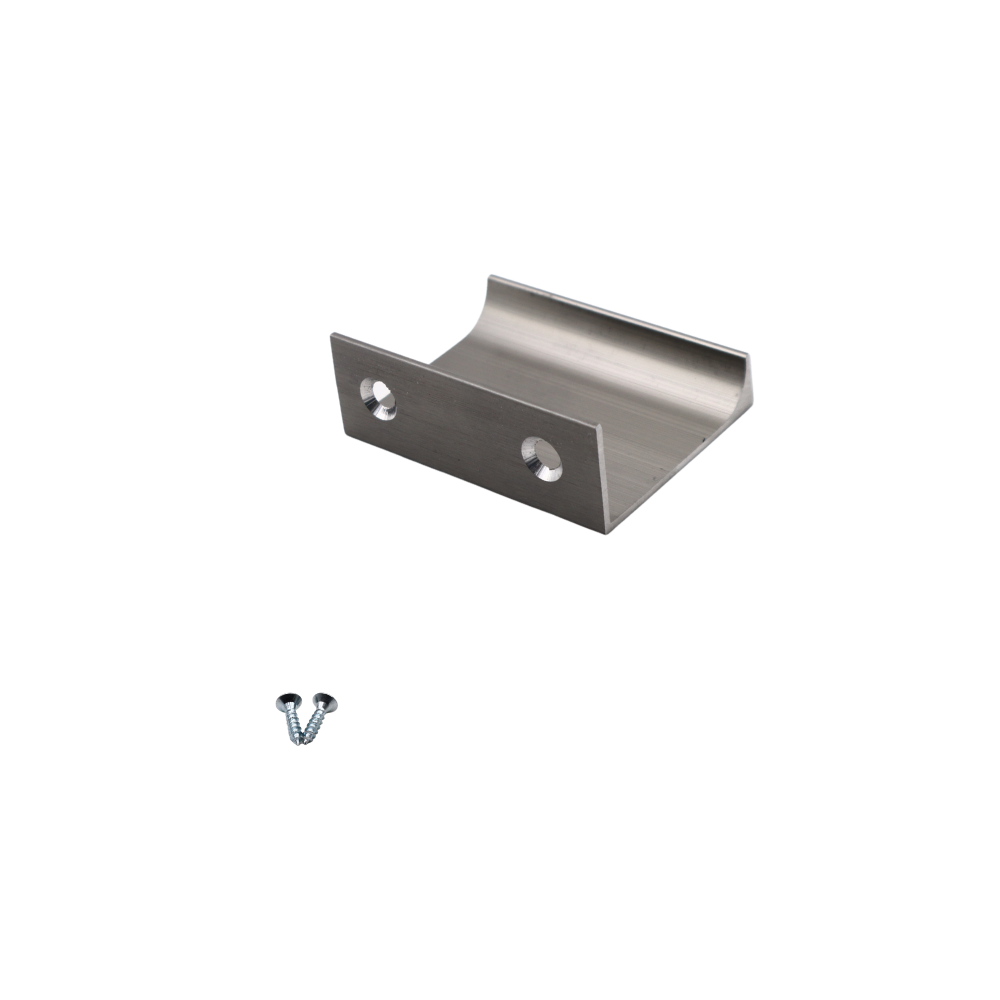 Maniglia per Mobili in Alluminio Acciaio Spazzolato - 32mm (Lunghezze totali 52mm)