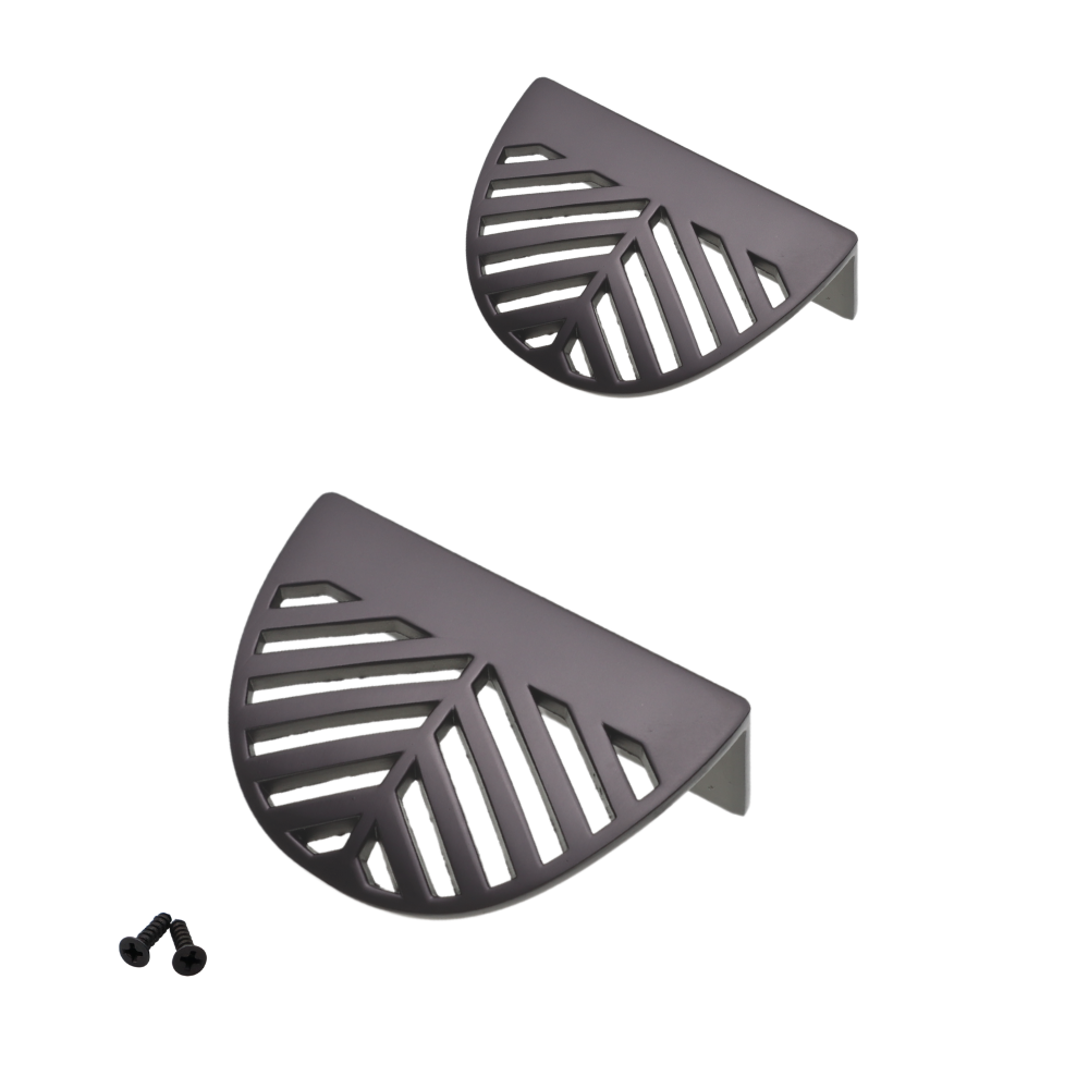 Maniglia per mobili LEAF Edge Pull 32mm (lunghezza totale 60mm) - Argento Opaco Perlato