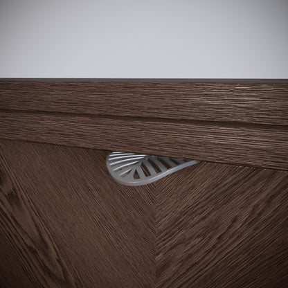 Maniglia per mobili LEAF Edge Pull 32mm (lunghezza totale 60mm) - Argento Opaco Perlato