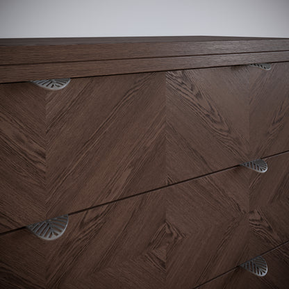 Maniglia per mobili LEAF Edge Pull 32mm (lunghezza totale 60mm) - Argento Opaco Perlato